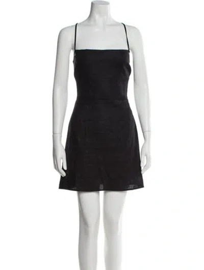 Pre-owned Reformation Linen Mini Dress W/ Tags In Gray