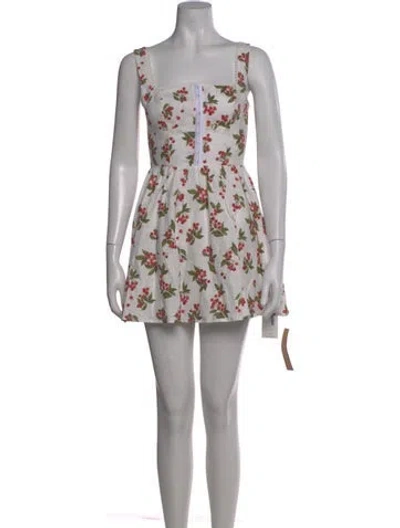 Pre-owned Reformation Linen Mini Dress W/ Tags In Gray