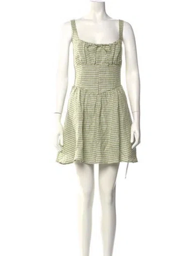 Pre-owned Reformation Linen Mini Dress W/ Tags In Multi