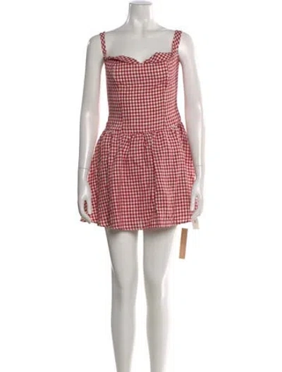 Pre-owned Reformation Linen Mini Dress W/ Tags In Multi