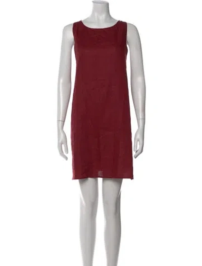 Pre-owned Reformation Linen Mini Dress W/ Tags In Red