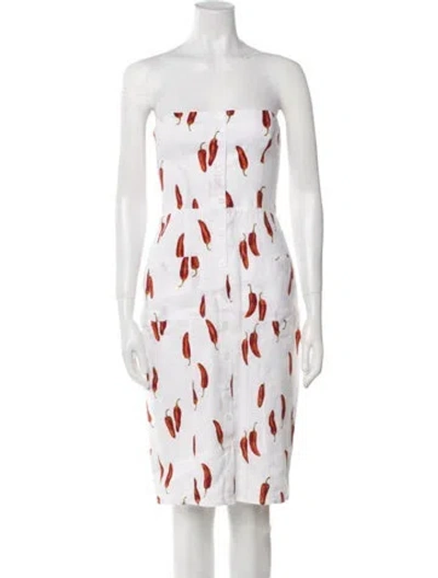 Pre-owned Reformation Linen Mini Dress W/ Tags In White