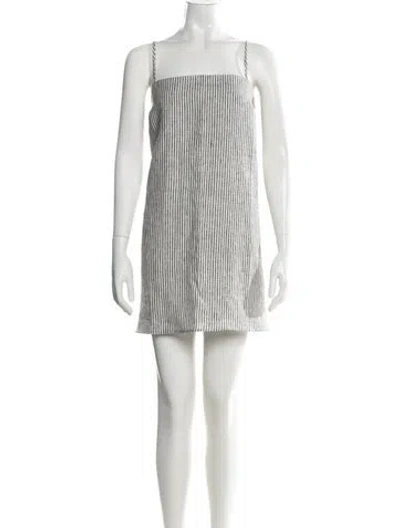 Pre-owned Reformation Linen Mini Dress W/ Tags In White
