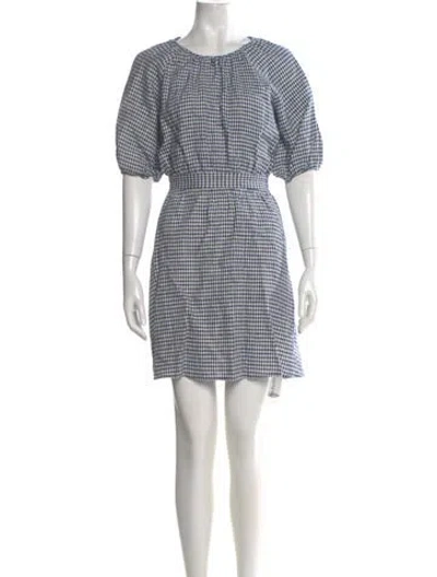 Pre-owned Reformation Linen Mini Dress In White