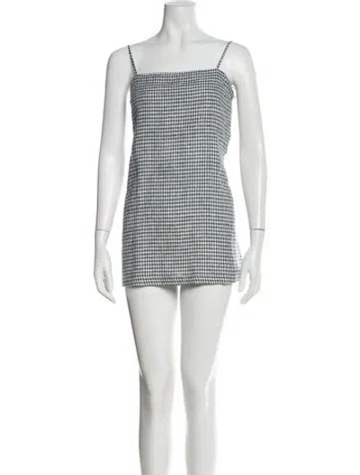 Pre-owned Reformation Linen Mini Dress In White