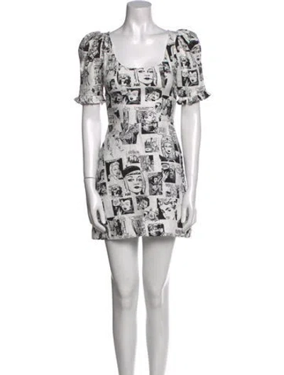 Pre-owned Reformation Linen Mini Dress In White