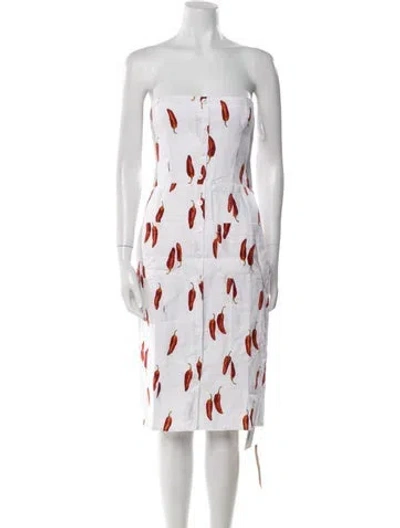 Pre-owned Reformation Linen Mini Dress In White