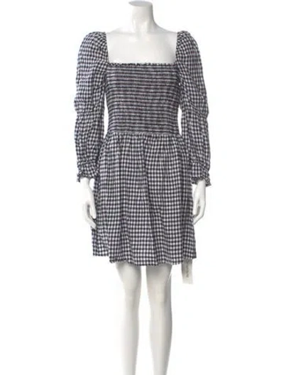Pre-owned Reformation Linen Mini Dress In White
