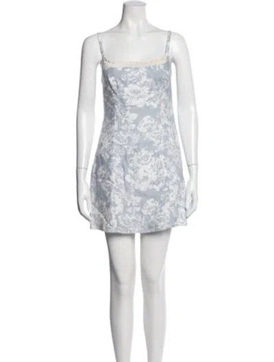 Pre-owned Reformation Linen Mini Dress In White