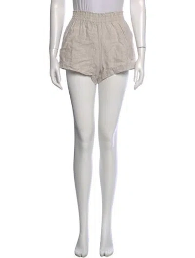 Pre-owned Reformation Linen Mini Shorts