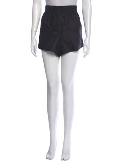 Pre-owned Reformation Linen Mini Shorts In Black