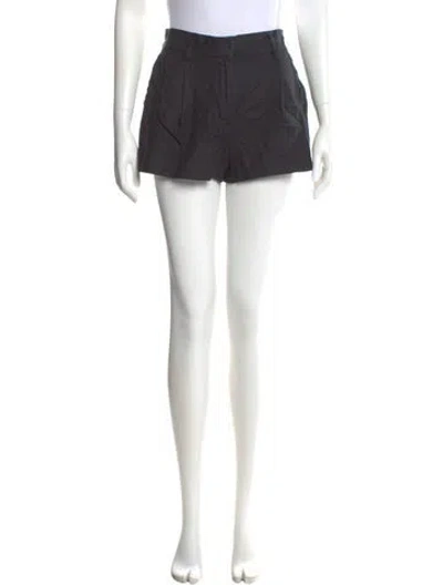 Pre-owned Reformation Linen Mini Shorts In Black