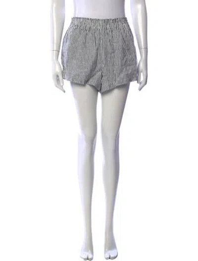 Pre-owned Reformation Linen Mini Shorts In Green