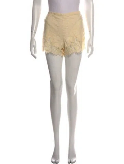 Pre-owned Reformation Linen Mini Shorts In Grey