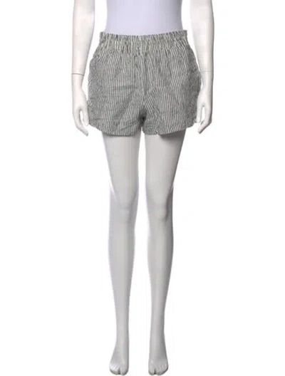 Pre-owned Reformation Linen Mini Shorts In Grey