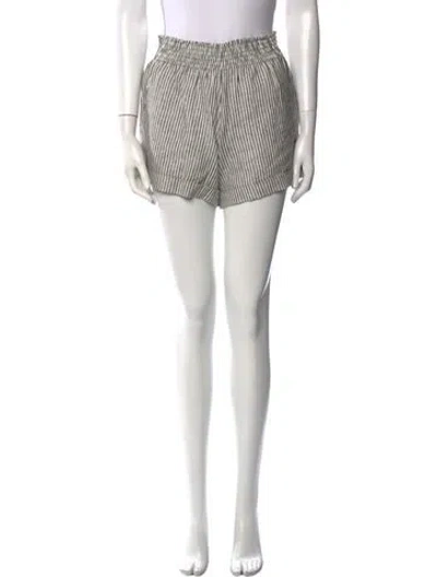 Pre-owned Reformation Linen Mini Shorts In Multi