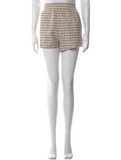 Pre-owned Reformation Linen Mini Shorts In Multi