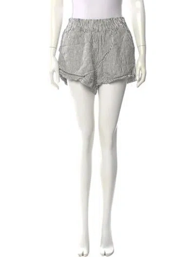 Pre-owned Reformation Linen Mini Shorts In Neutral