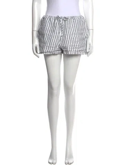 Pre-owned Reformation Linen Mini Shorts In Neutrals