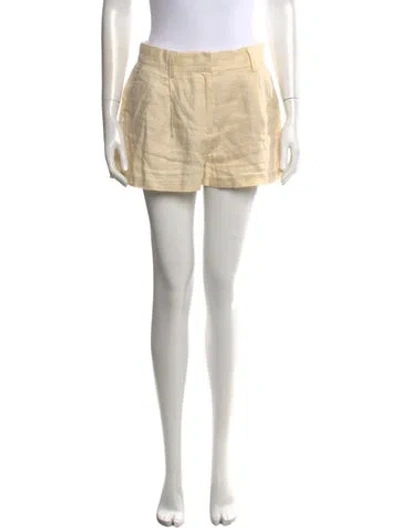 Pre-owned Reformation Linen Mini Shorts In Neutrals