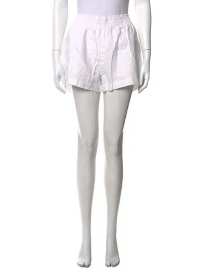 Pre-owned Reformation Linen Mini Shorts In Neutrals