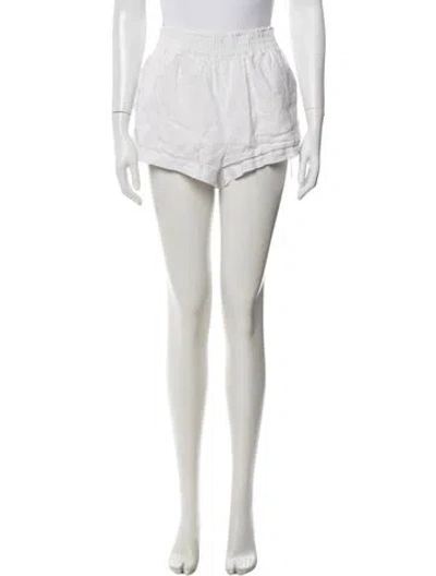 Pre-owned Reformation Linen Mini Shorts In Neutrals
