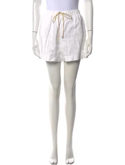 Pre-owned Reformation Linen Mini Shorts In Neutrals
