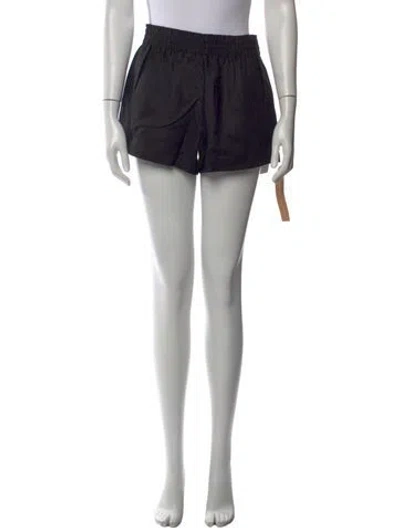 Pre-owned Reformation Linen Mini Shorts W/ Tags In Black