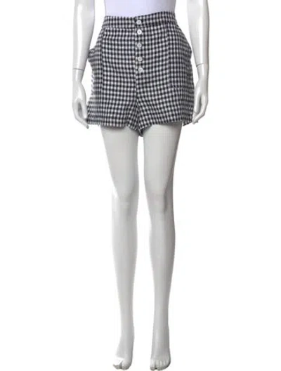 Pre-owned Reformation Linen Mini Shorts W/ Tags In Black