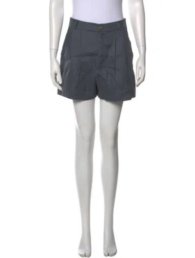 Pre-owned Reformation Linen Mini Shorts W/ Tags In Gray