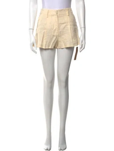Pre-owned Reformation Linen Mini Shorts W/ Tags In Neutrals