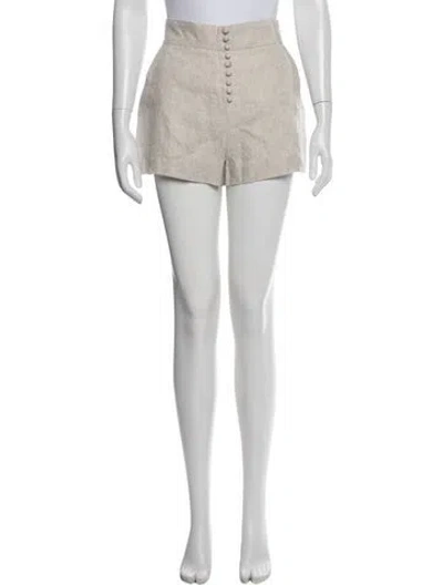 Pre-owned Reformation Linen Mini Shorts W/ Tags In White