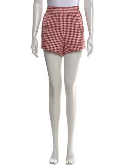 Pre-owned Reformation Linen Mini Shorts In White