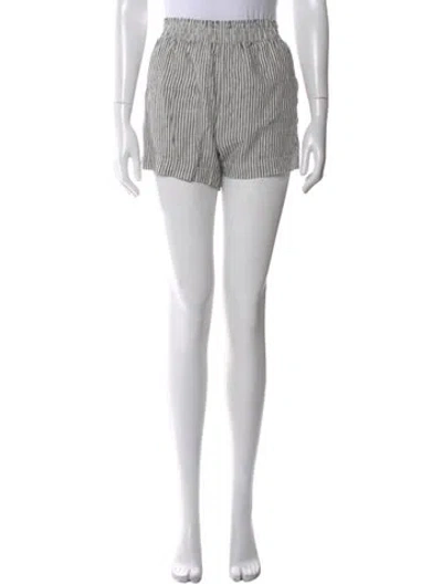 Pre-owned Reformation Linen Mini Shorts In White