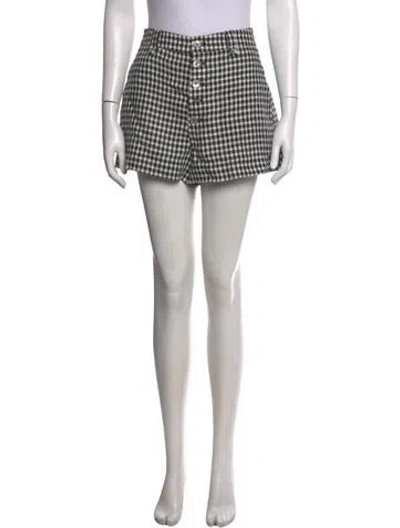 Pre-owned Reformation Linen Mini Shorts In White