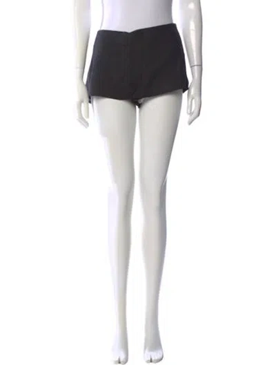 Pre-owned Reformation Linen Mini Skirt In Black
