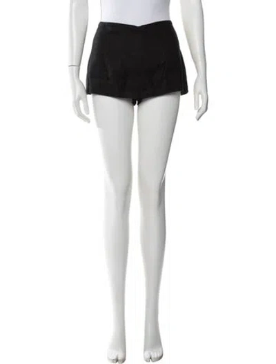 Pre-owned Reformation Linen Mini Skirt In Black