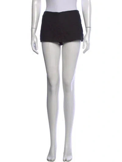Pre-owned Reformation Linen Mini Skirt In Black