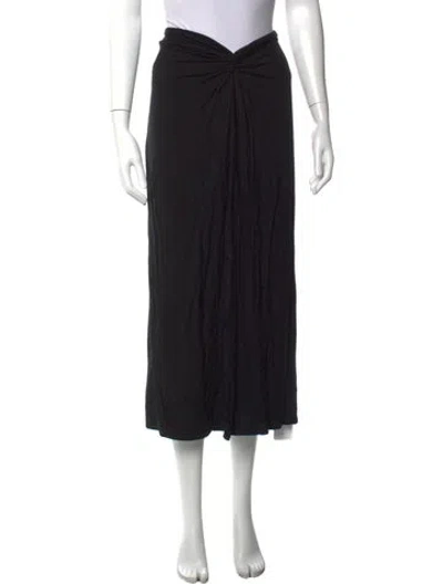 Pre-owned Reformation Linen Mini Skirt In Black