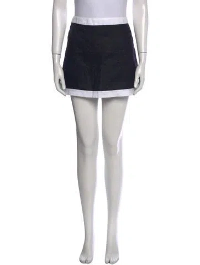 Pre-owned Reformation Linen Mini Skirt In Multi