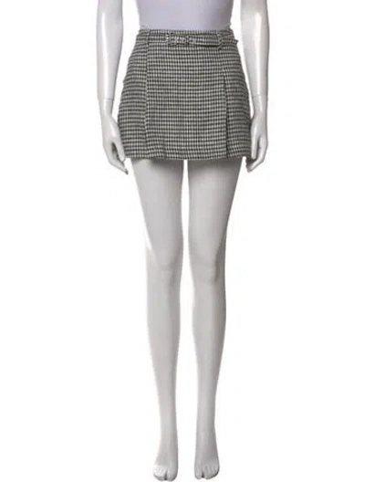 Pre-owned Reformation Linen Mini Skirt W/ Tags In Black