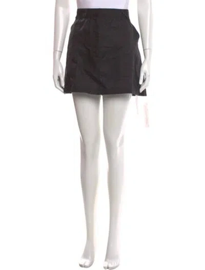 Pre-owned Reformation Linen Mini Skirt W/ Tags In Black