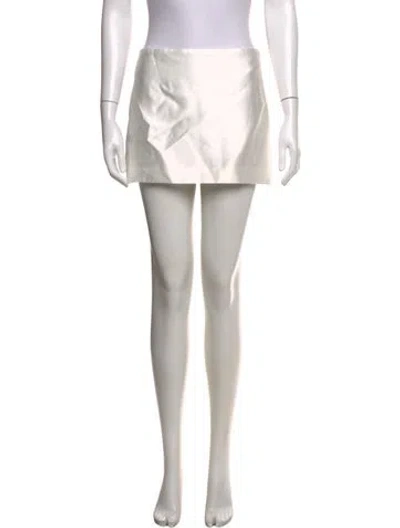 Pre-owned Reformation Linen Mini Skirt W/ Tags In Neutrals