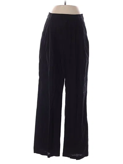 Pre-owned Reformation Linen Pants In Black