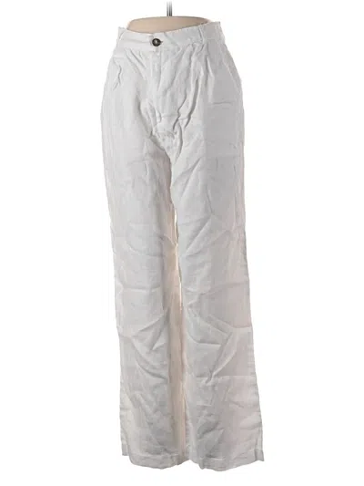 Pre-owned Reformation Linen Pants In Silver