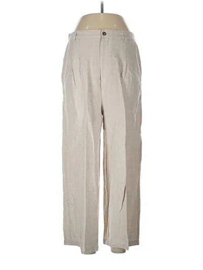 Pre-owned Reformation Linen Pants In Tan