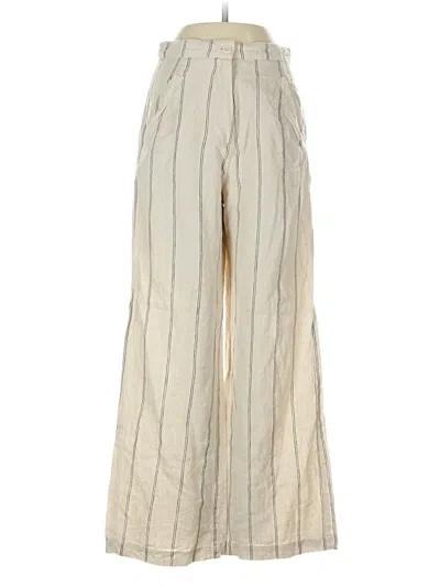Pre-owned Reformation Linen Pants In White