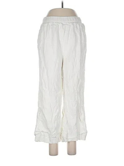 Pre-owned Reformation Linen Pants In White