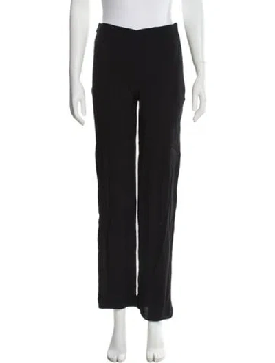 Pre-owned Reformation Linen Straight Leg Pants In Gray