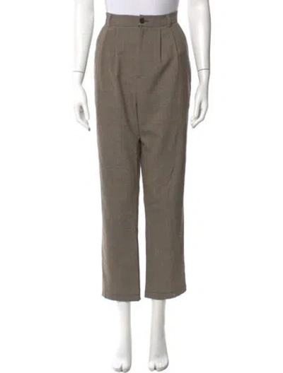 Pre-owned Reformation Linen Straight Leg Pants In Neutral